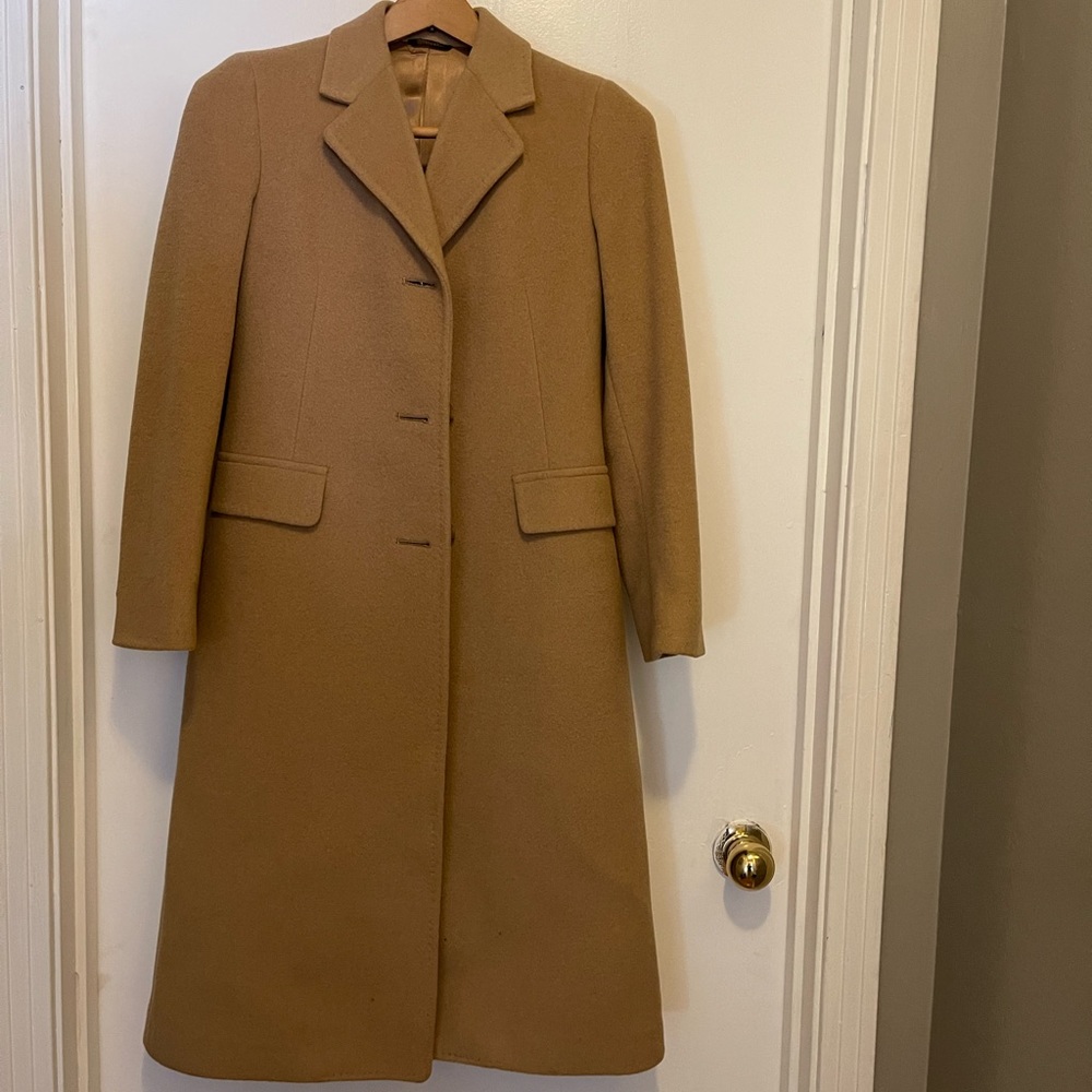 Woman’s P/S ankle length wool coat in excellent condition